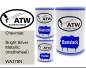 Preview: Chevrolet, Bright Silver Metallic (matt/wheel), WA378N: 500ml Lackdose + 500ml Klarlack + 250ml Härter - Set, von ATW Autoteile West.
